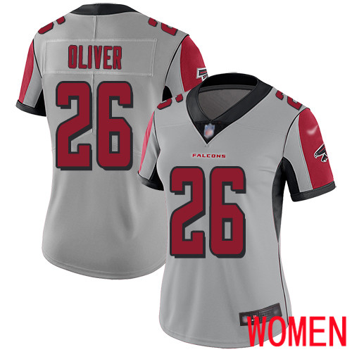 Atlanta Falcons Limited Silver Women Isaiah Oliver Jersey NFL Football #26 Inverted Legend
